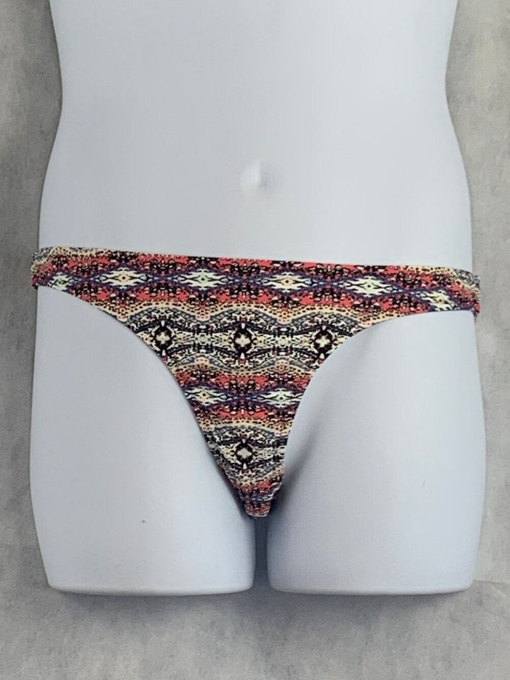 Volcom Juniors Wild Yonder Bikini Swim Bottom, Multi Tribal Print, XL
